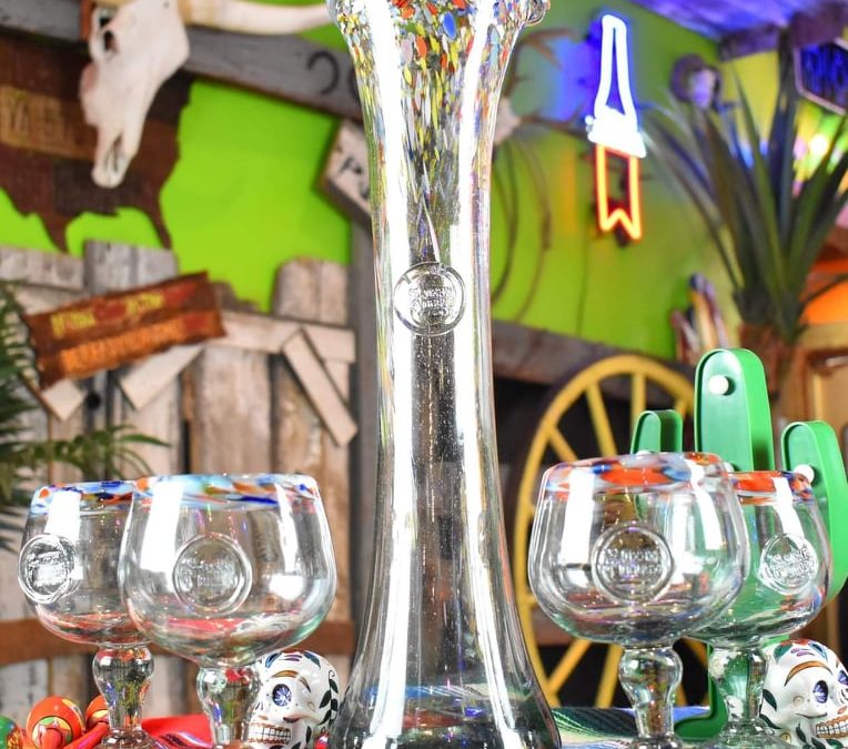 Hand Blown Margarita Glass Set (from Mexico)